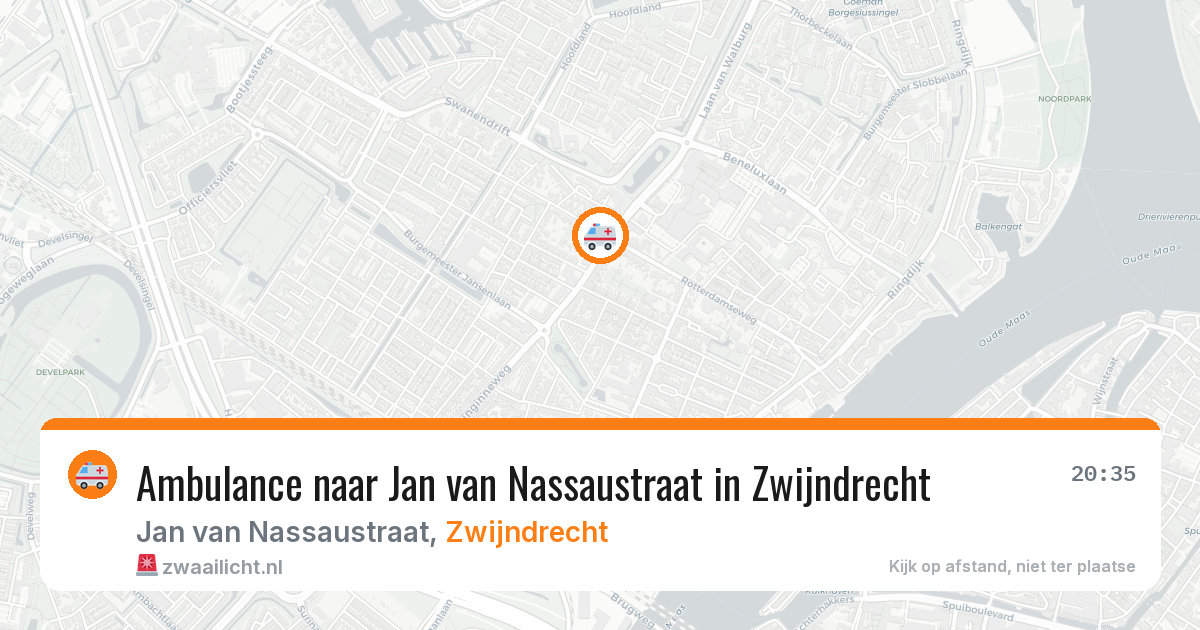 Ambulance naar Jan van Nassaustraat in Zwijndrecht — 29 jan 2026