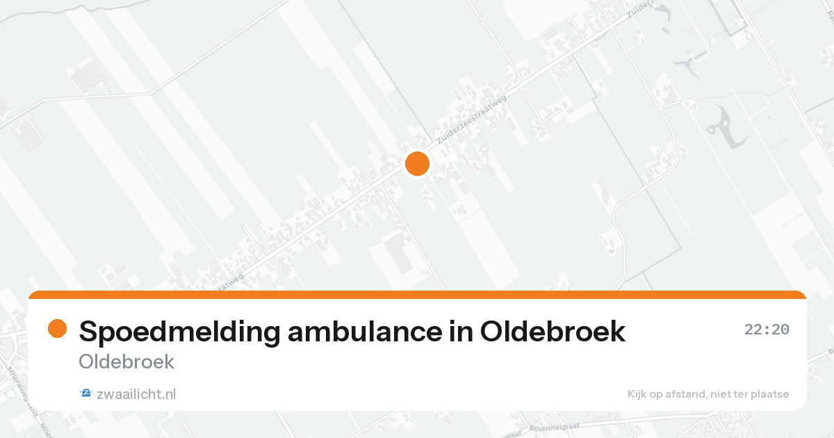 Spoedmelding ambulance in Oldebroek — 21 aug 2026
