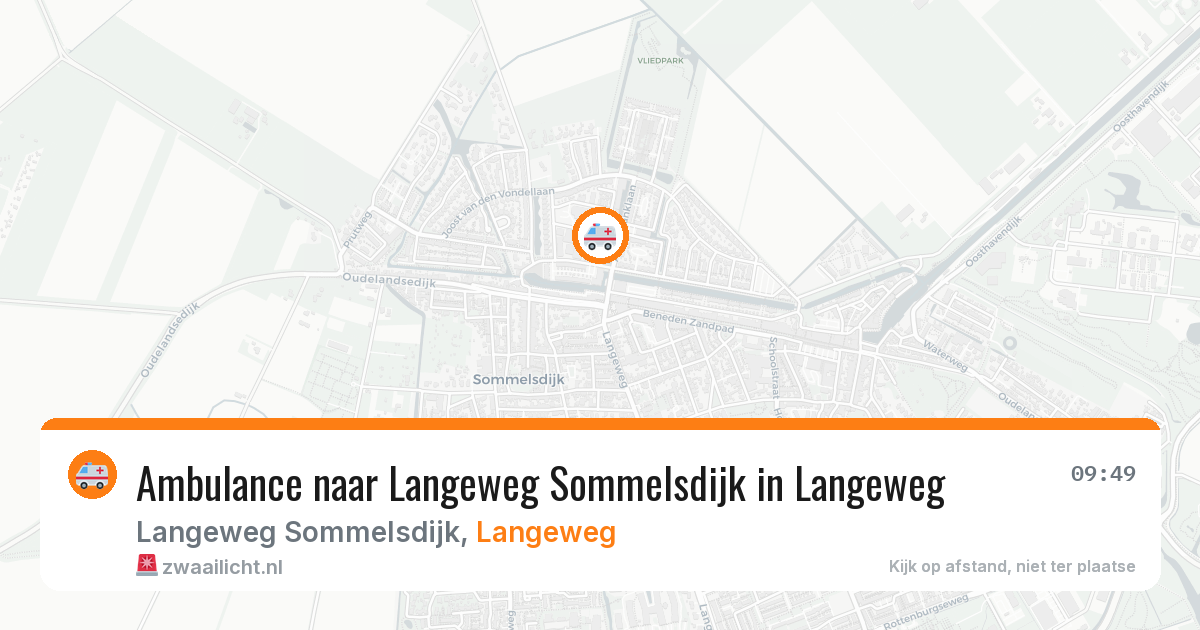 Ambulance naar Langeweg Sommelsdijk in Langeweg — 9 feb 2026