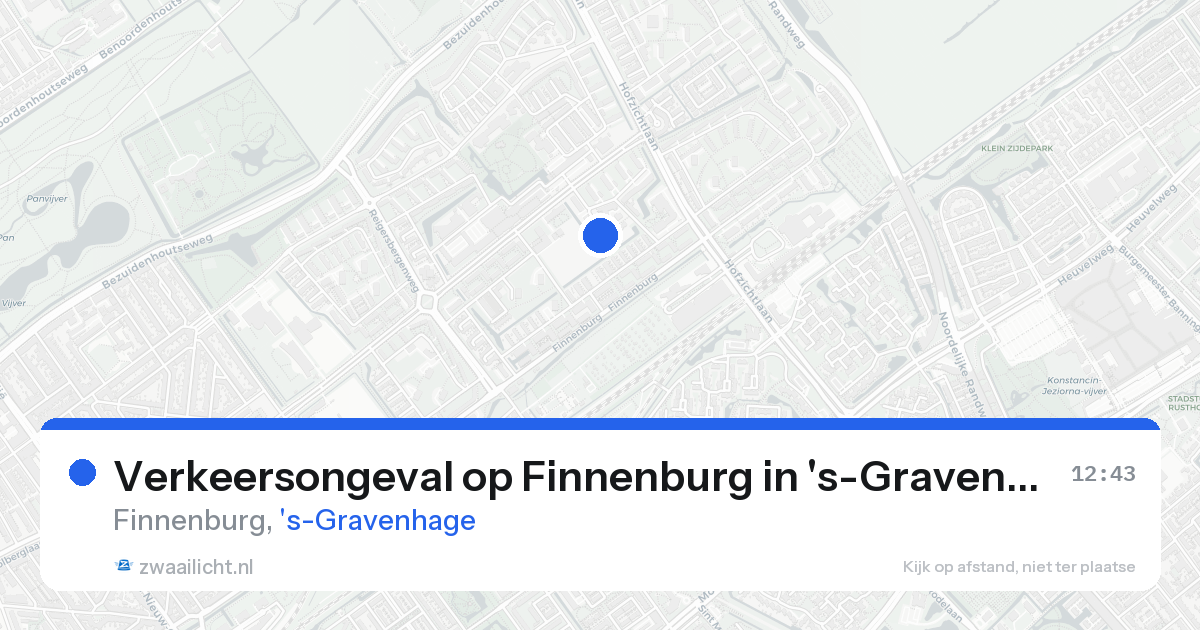Verkeersongeval op Finnenburg in 's-Gravenhage — 24 aug 2026