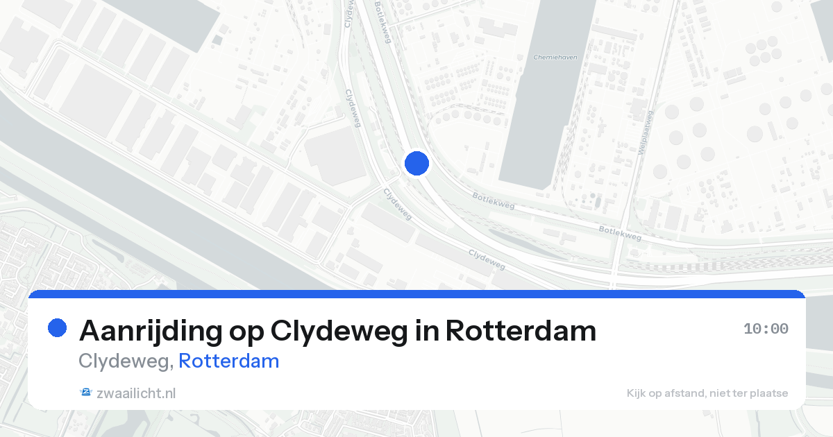 Aanrijding op Clydeweg in Rotterdam — 15 aug 2026