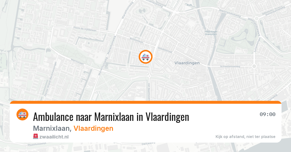 Ambulance naar Marnixlaan in Vlaardingen — 20 mrt 2026