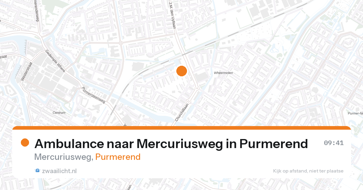 Ambulance naar Mercuriusweg in Purmerend — 9 mrt 2026