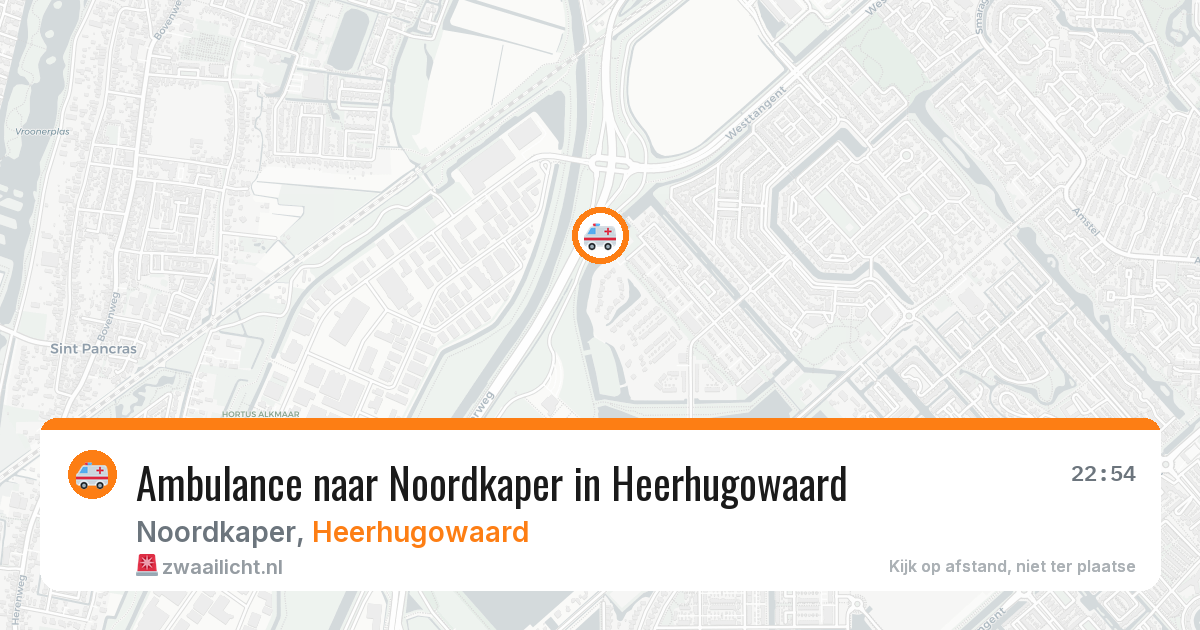 Ambulance naar Noordkaper in Heerhugowaard — 3 jun 2026