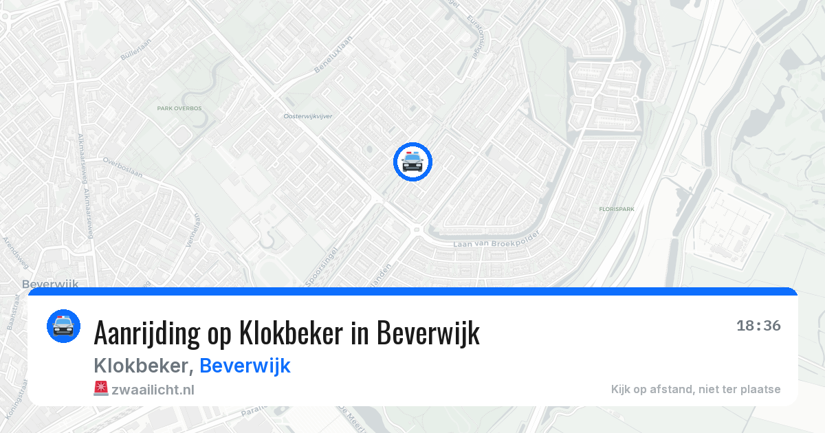 Aanrijding op Klokbeker in Beverwijk — 27 jun 2026