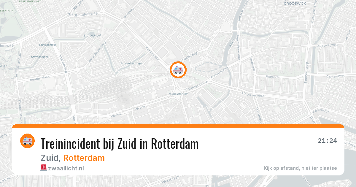 Treinincident bij Zuid in Rotterdam — 3 jun 2026
