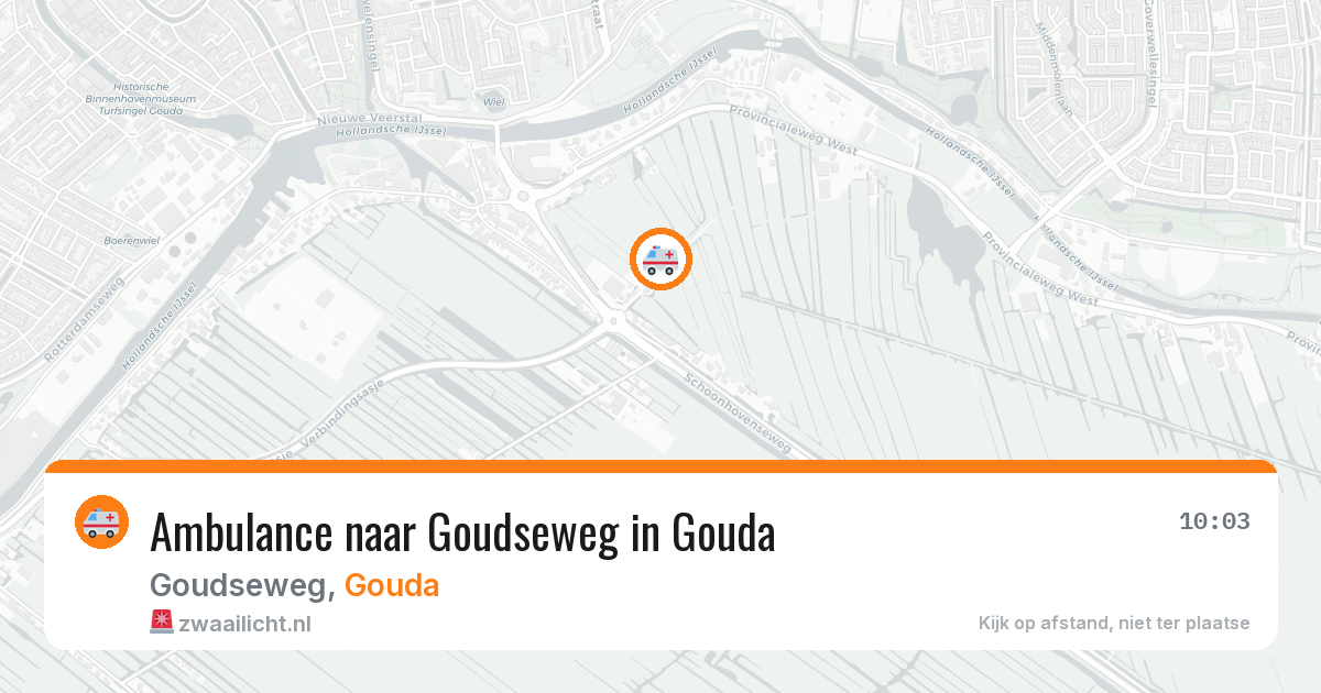 Ambulance naar Goudseweg in Gouda — 19 mei 2026