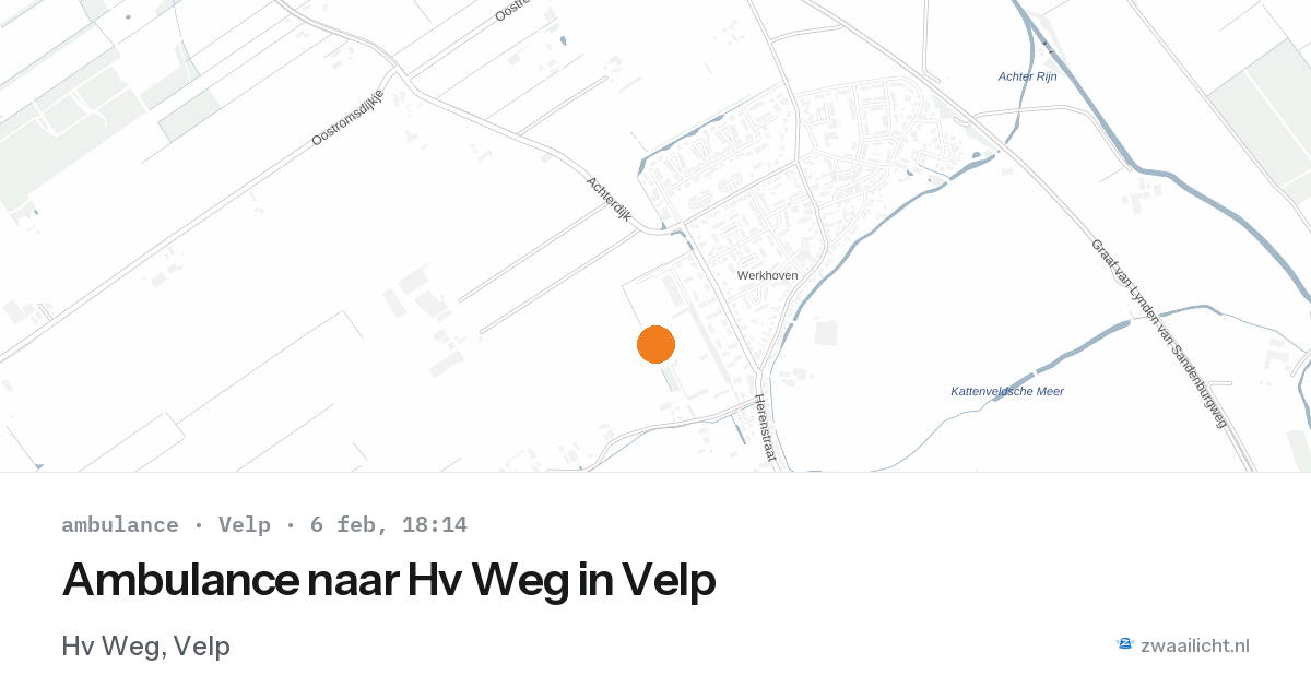 Ambulance naar Hv Weg in Velp — 6 feb 2026