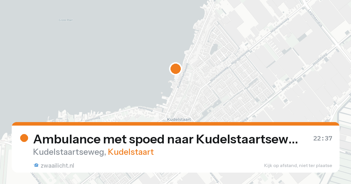 Ambulance met spoed naar Kudelstaartseweg in Kudelstaart — 26 mei 2026