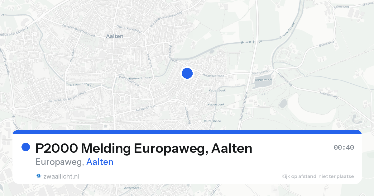 P2000 Melding Europaweg, Aalten — 19 aug 2026
