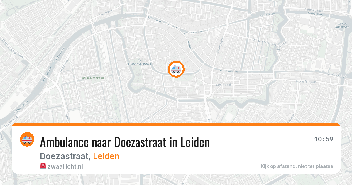 Ambulance naar Doezastraat in Leiden — 8 feb 2026