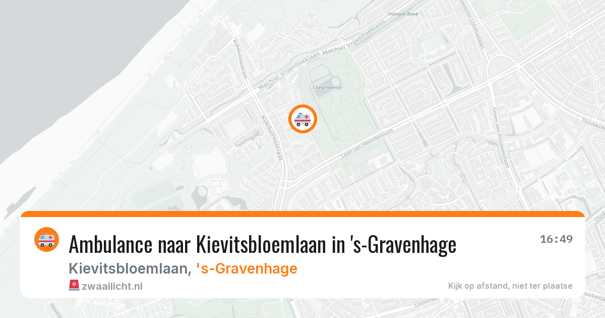 Ambulance naar Kievitsbloemlaan in 's-Gravenhage — 18 jun 2026