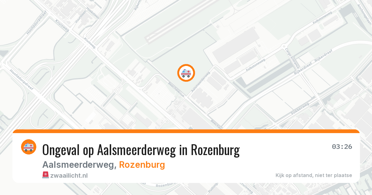 Ongeval op Aalsmeerderweg in Rozenburg — 29 jun 2026