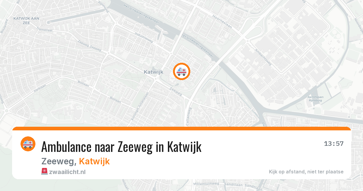 Ambulance naar Zeeweg in Katwijk — 19 jun 2026