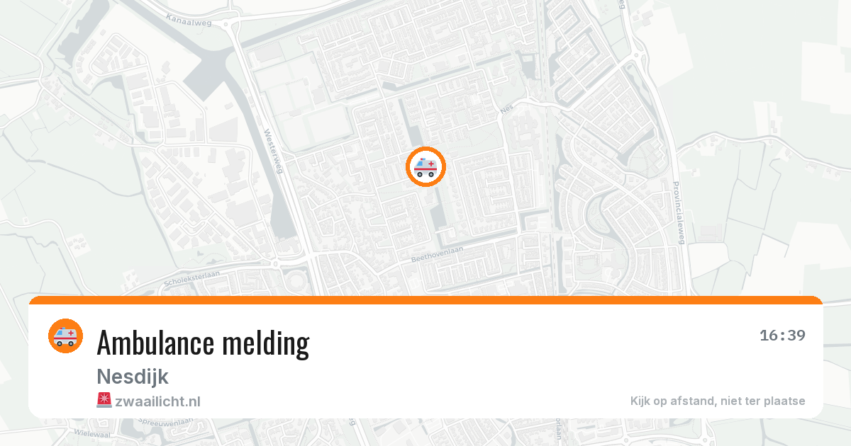 Ambulance melding — 12 mei 2026
