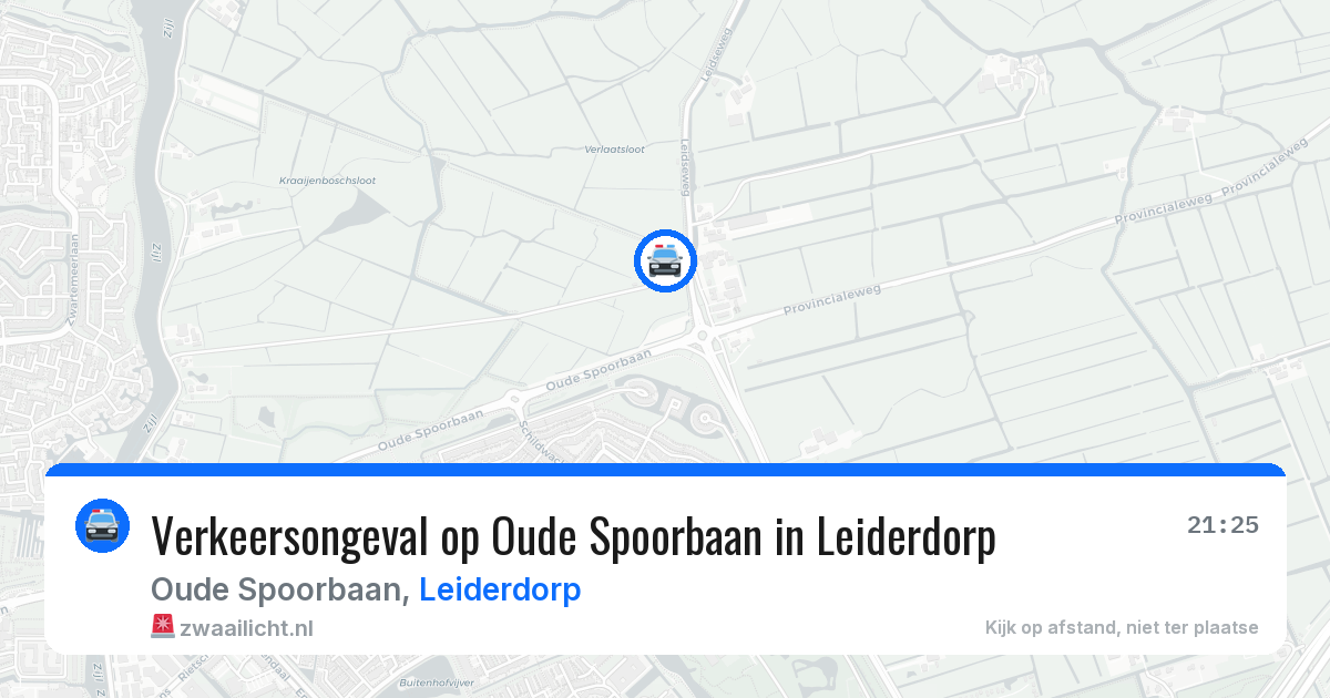 Verkeersongeval op Oude Spoorbaan in Leiderdorp — 8 jun 2026