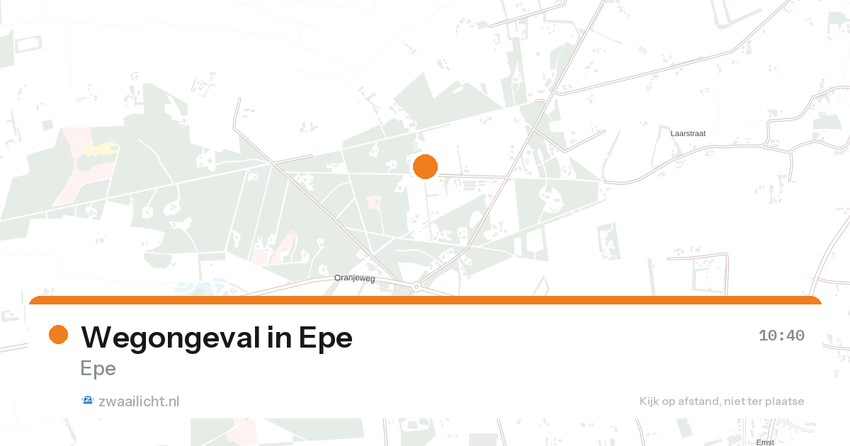 Wegongeval in Epe — 26 aug 2026