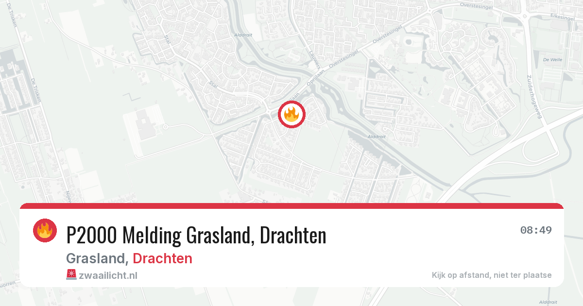 P2000 Melding Grasland, Drachten — 1 jul 2026