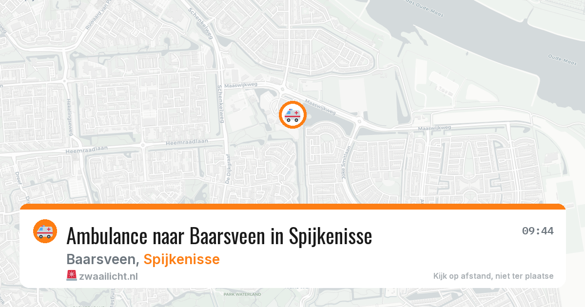 Ambulance naar Baarsveen in Spijkenisse — 9 feb 2026