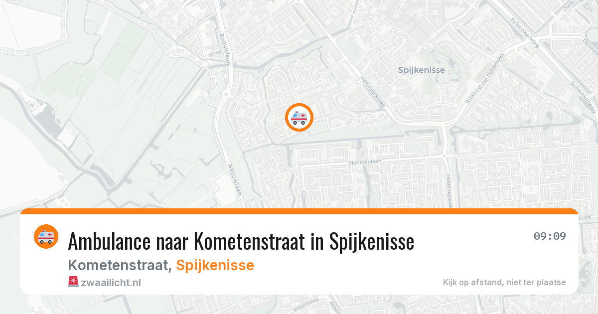 Ambulance naar Kometenstraat in Spijkenisse — 6 apr 2026