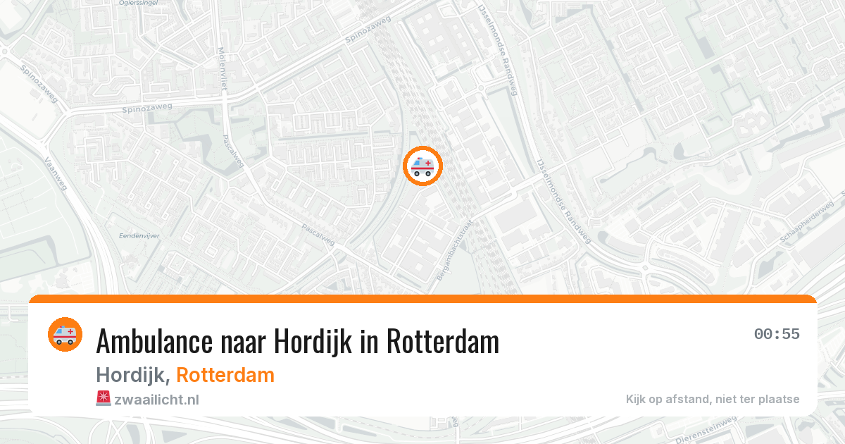 Ambulance naar Hordijk in Rotterdam — 9 apr 2026
