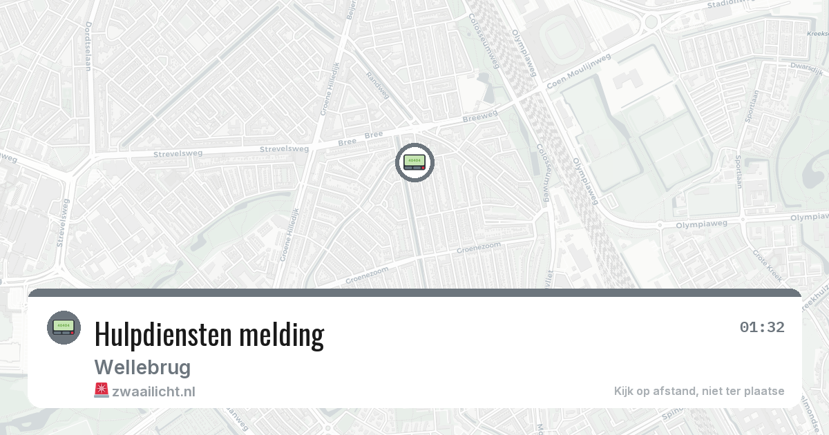 Hulpdiensten melding — 9 feb 2026
