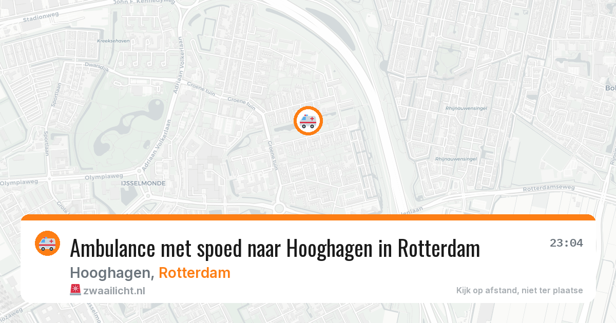 Ambulance met spoed naar Hooghagen in Rotterdam — 3 jun 2026