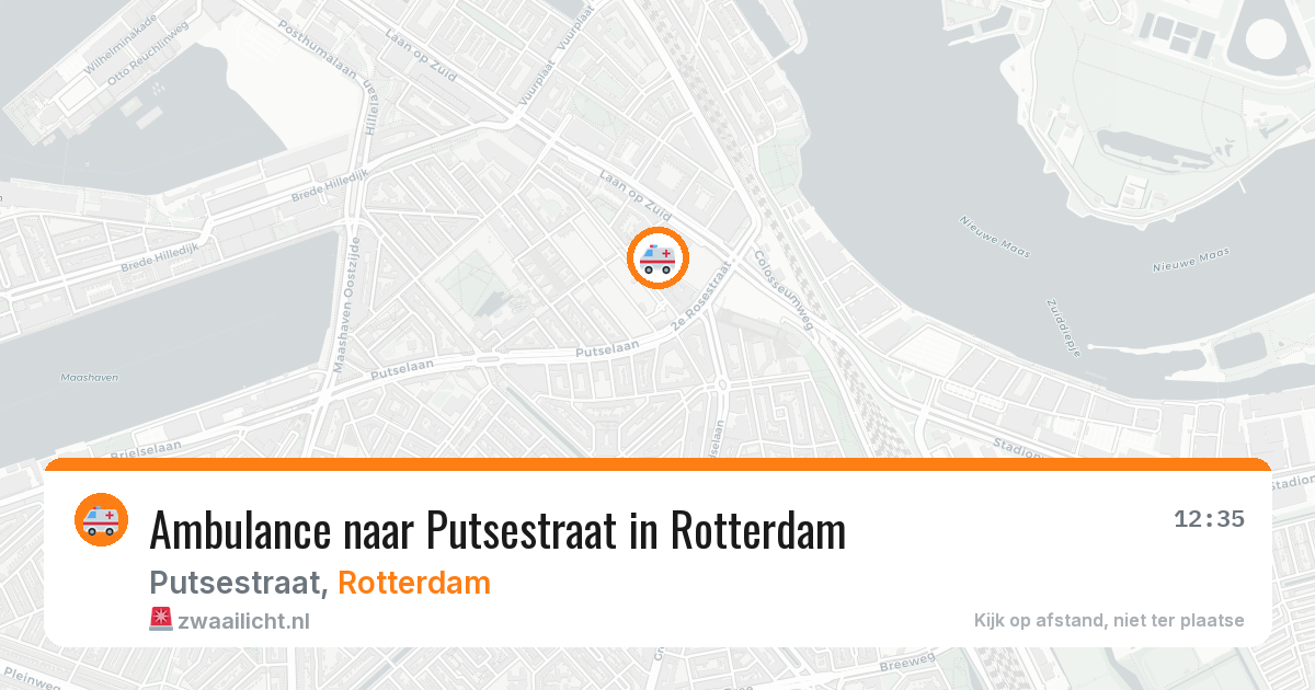 Ambulance naar Putsestraat in Rotterdam — 26 mei 2026