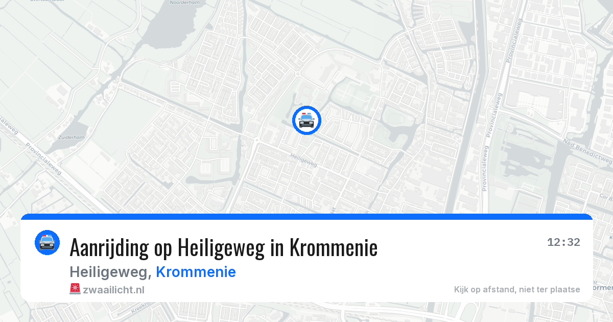 Aanrijding op Heiligeweg in Krommenie — 19 mei 2026