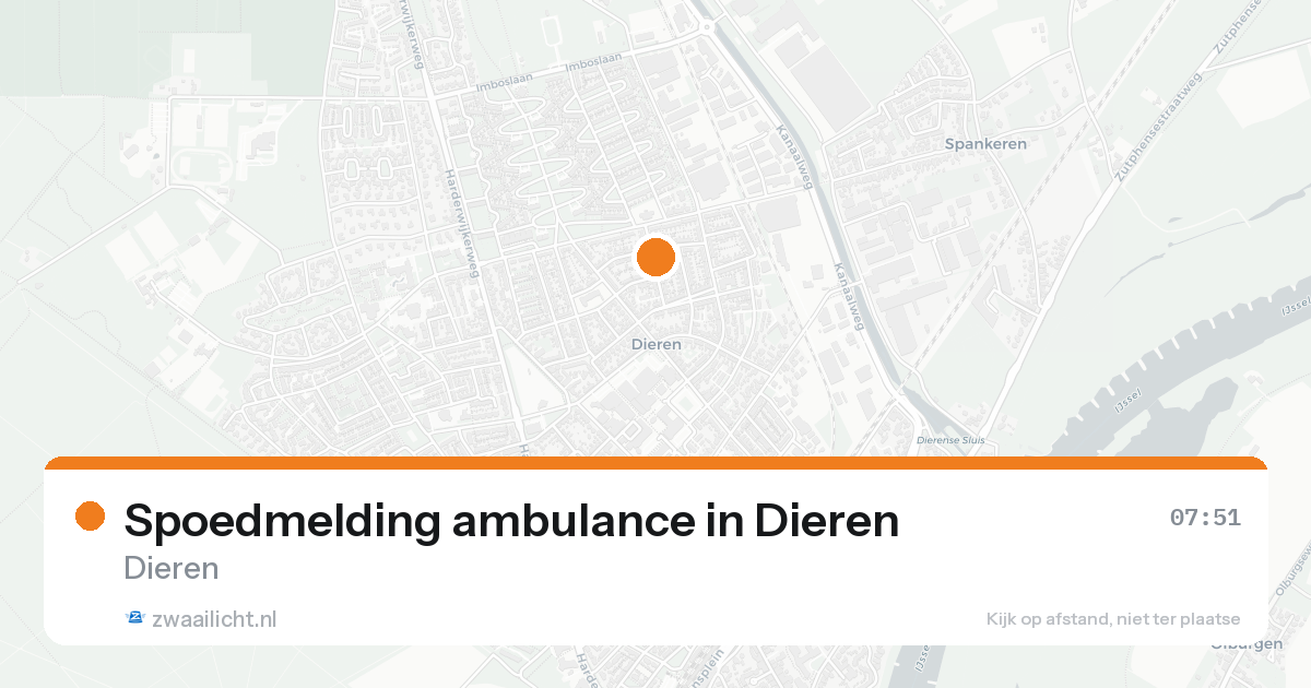 Spoedmelding ambulance in Dieren — 22 mei 2026