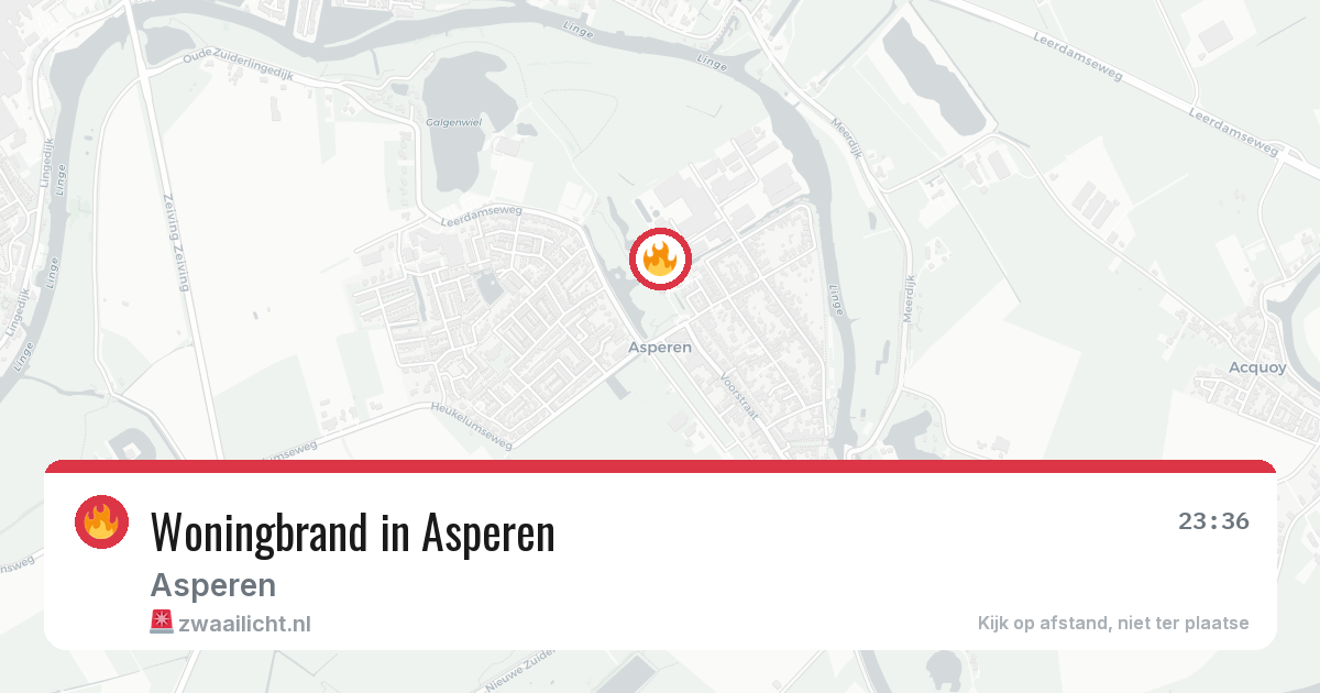 Woningbrand in Asperen — 2 aug 2026