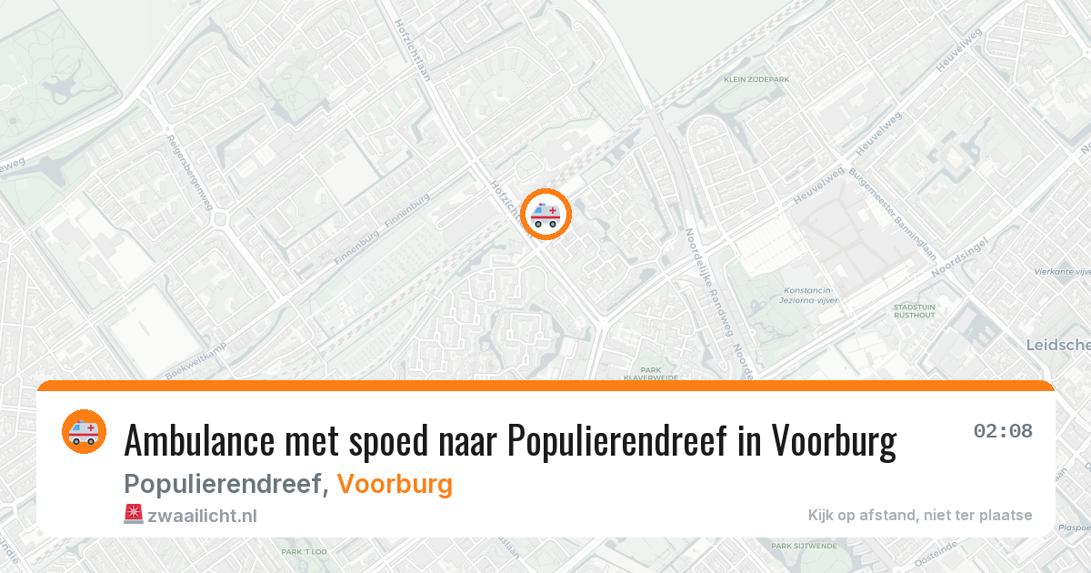 Ambulance met spoed naar Populierendreef in Voorburg — 30 jun 2026