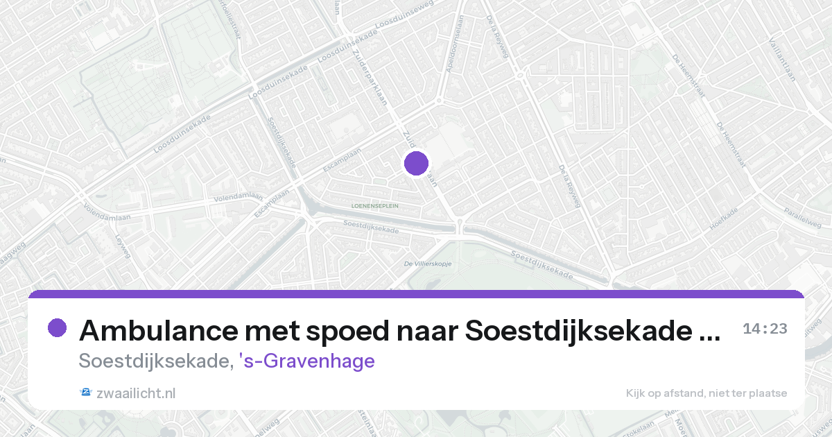 Ambulance met spoed naar Soestdijksekade in 's-Gravenhage — 25 aug 2026