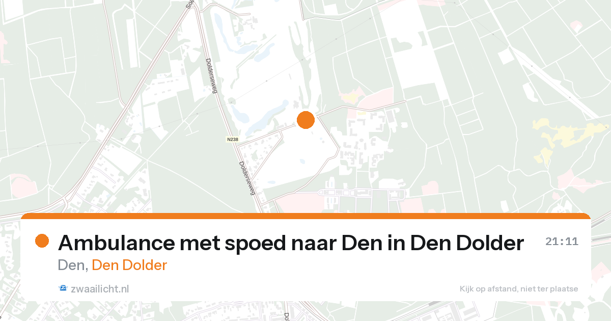 Ambulance met spoed naar Den in Den Dolder — 23 aug 2026