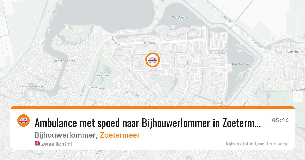 Ambulance met spoed naar Bijhouwerlommer in Zoetermeer — 30 jun 2026