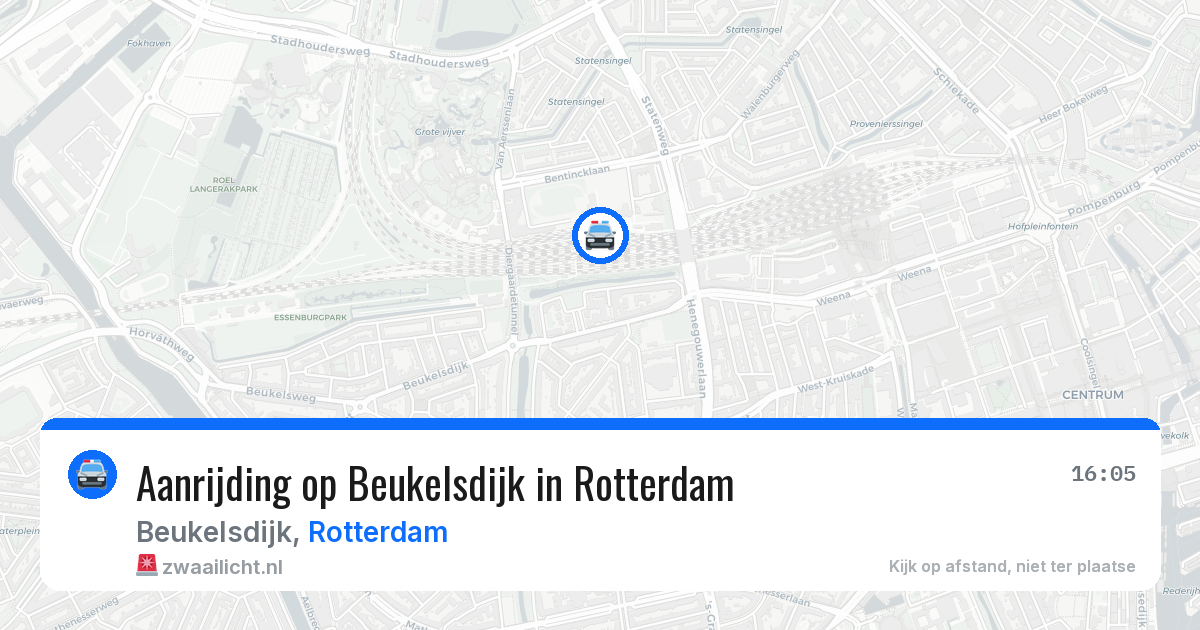 Aanrijding op Beukelsdijk in Rotterdam — 17 jun 2026