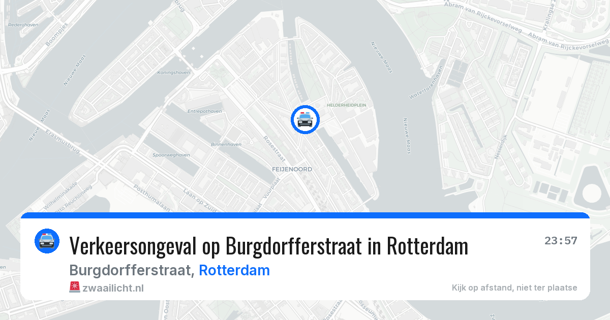 Verkeersongeval op Burgdorfferstraat in Rotterdam — 8 mei 2026