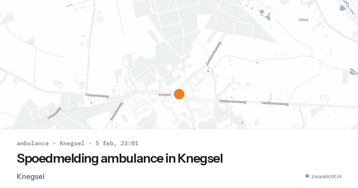 Spoedmelding ambulance in Knegsel — 5 feb 2026