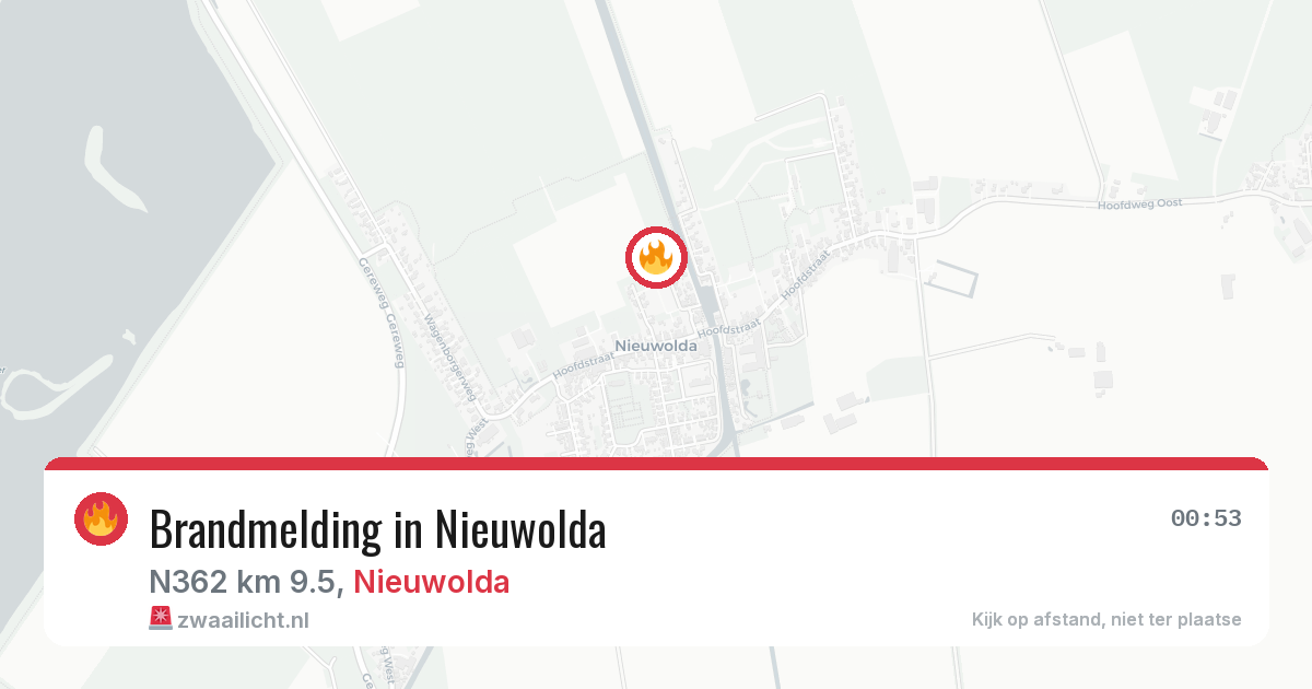Brandmelding in Nieuwolda — 19 jun 2026