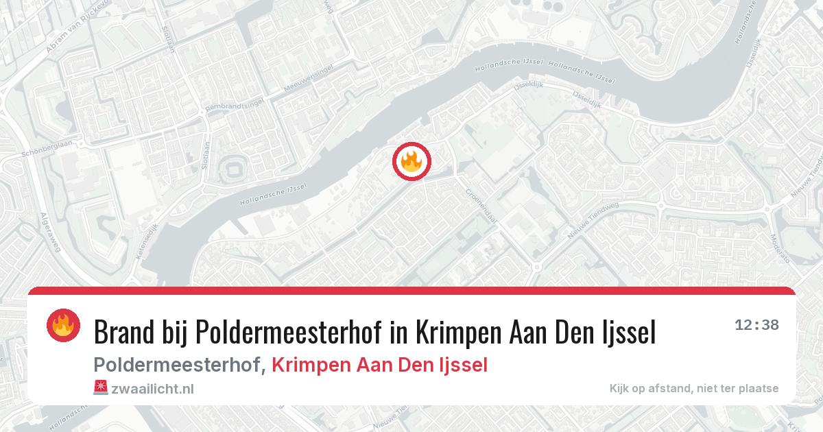 Brand bij Poldermeesterhof in Krimpen Aan Den Ijssel — 10 jun 2026