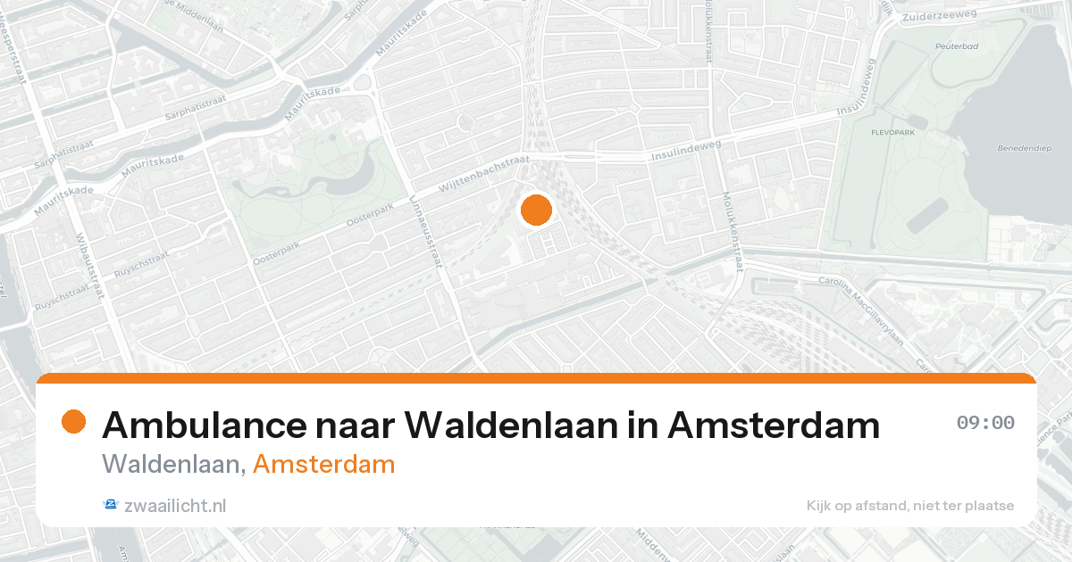 Ambulance naar Waldenlaan in Amsterdam — 26 aug 2026