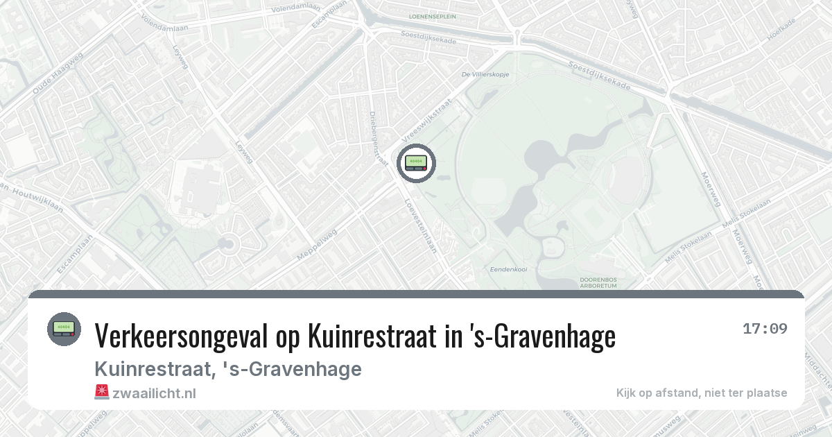 Verkeersongeval op Kuinrestraat in 's-Gravenhage — 23 feb 2026