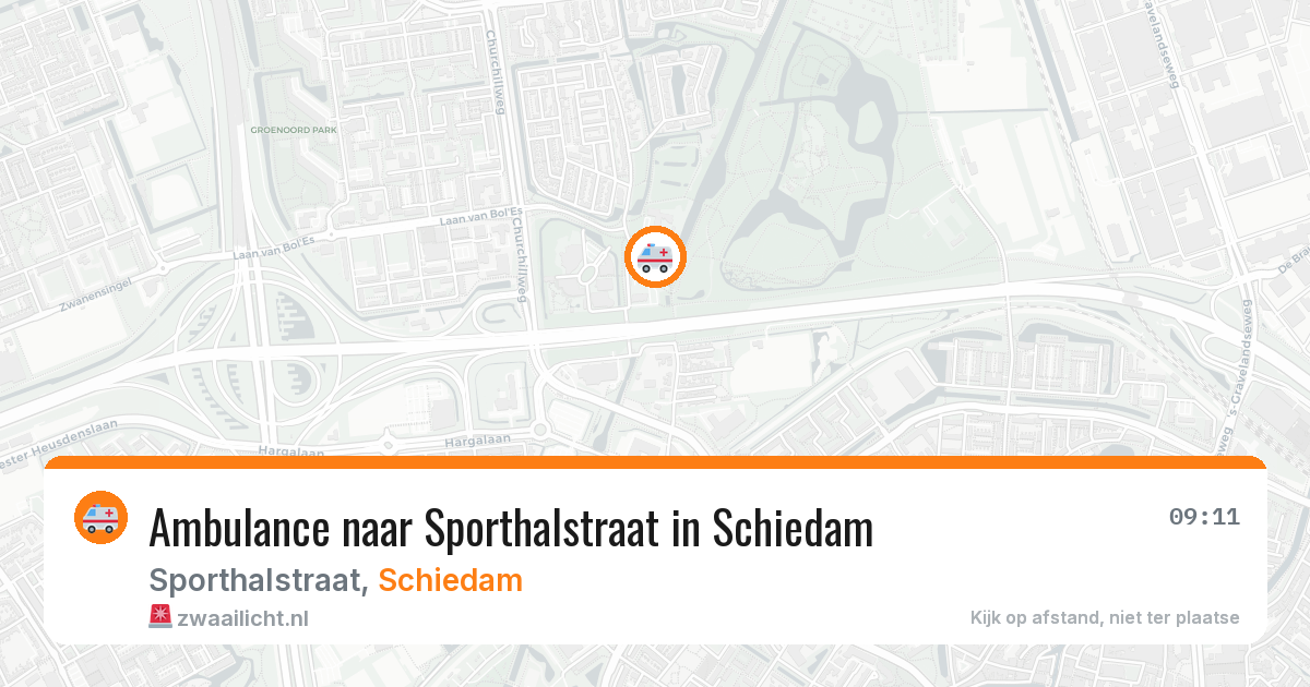 Ambulance naar Sporthalstraat in Schiedam — 19 jun 2026
