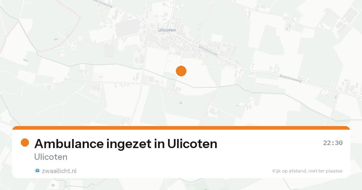 Ambulance ingezet in Ulicoten — 14 aug 2026