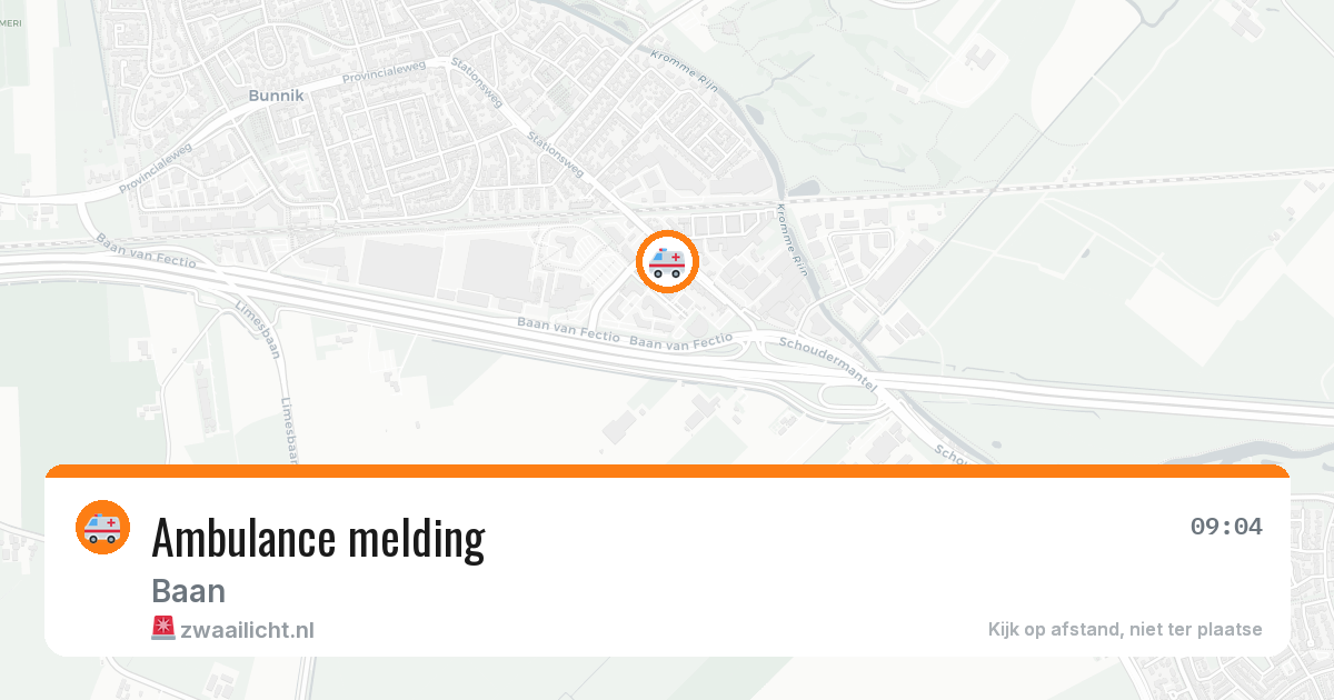 Ambulance melding — 11 mei 2026
