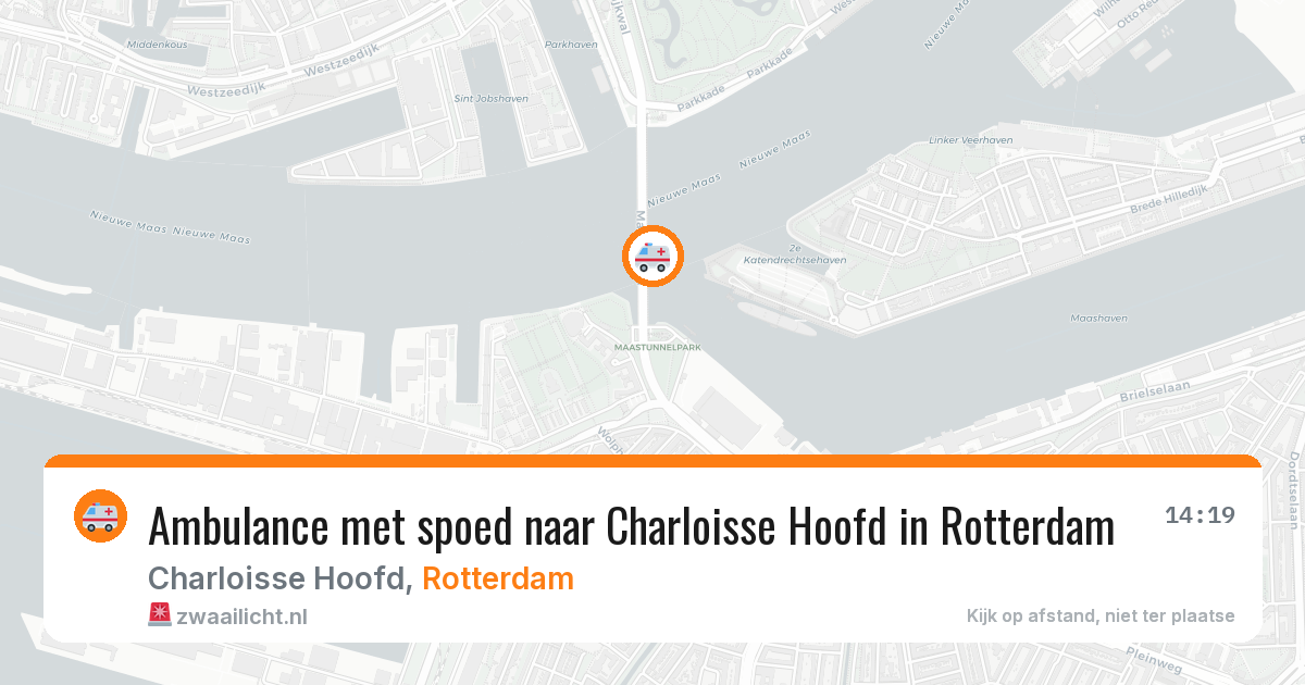Ambulance met spoed naar Charloisse Hoofd in Rotterdam — 31 mrt 2026