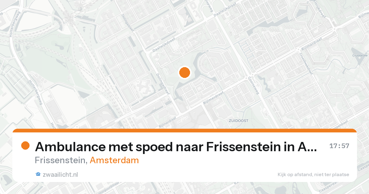 Ambulance met spoed naar Frissenstein in Amsterdam — 24 aug 2026