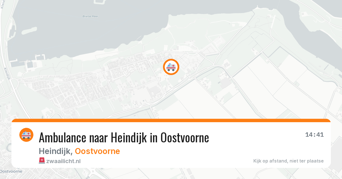 Ambulance naar Heindijk in Oostvoorne — 10 aug 2026