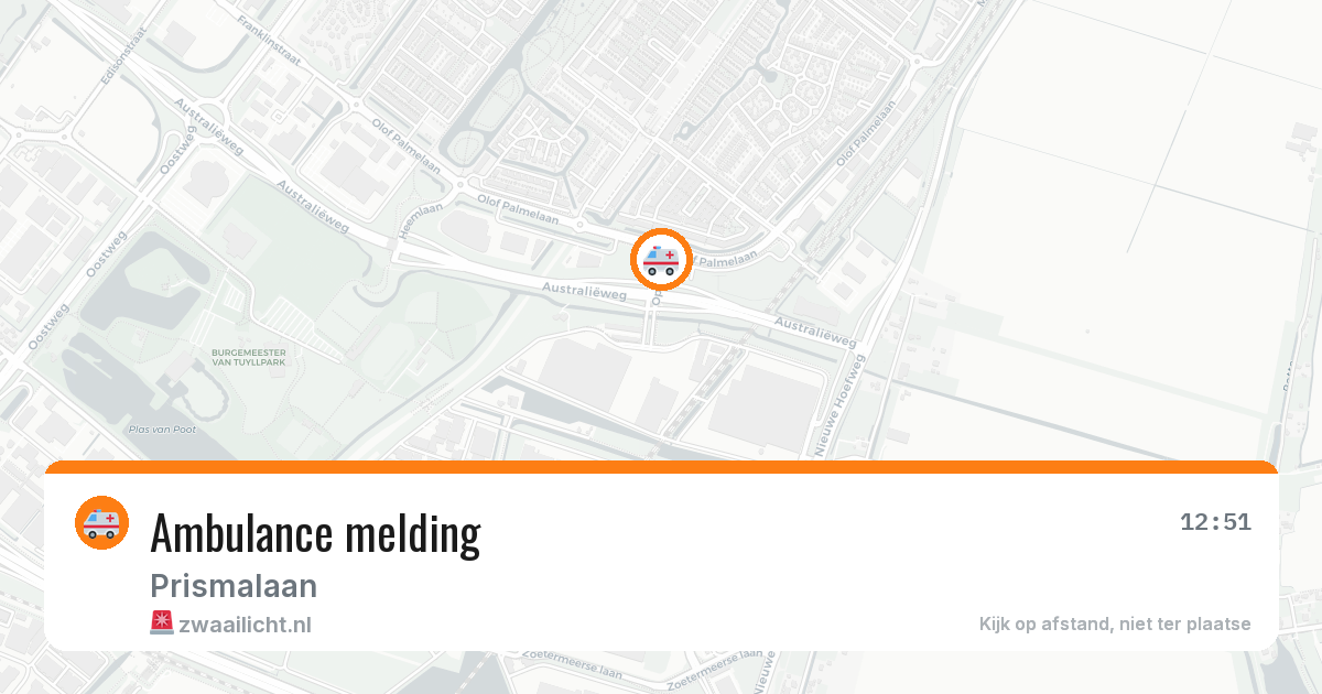 Ambulance melding — 26 jul 2026