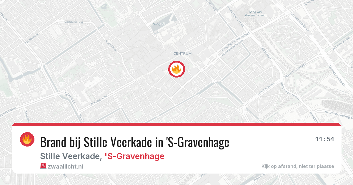Brand bij Stille Veerkade in 'S-Gravenhage — 28 mei 2026